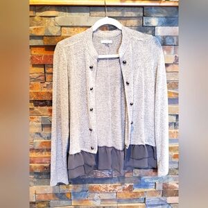 Maurices grey marled sweater medium